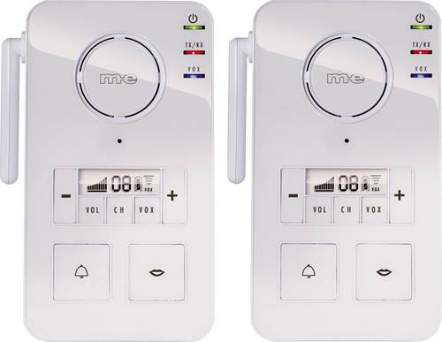 M-e modern-electronics FS 2.1 Gegensprechanlage Funk 446MHz 2000m Weiß
