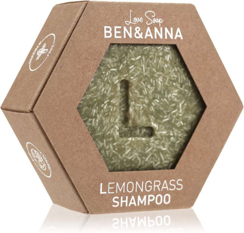 BEN&ANNA Love Soap Shampoo Barre de shampoing Lemongrass 60 g