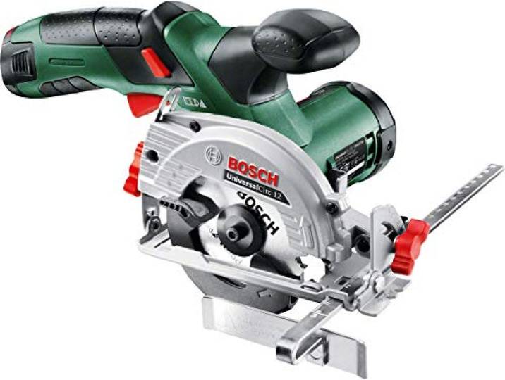 Bosch Scie circulaire sans fil UniversalCirc 12 Mobilité sans fil\, sciage facile et coupes rectilignes précises UniversalCirc 12 outil seul Second choix