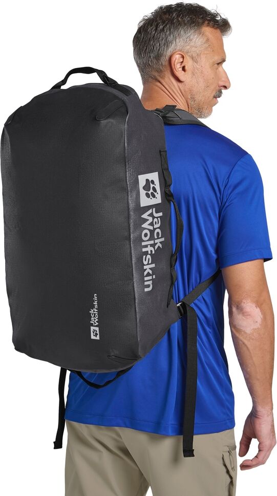 Sporttasche JACK WOLFSKIN "ALL-IN DUFFLE 45", Damen, Gr. onesize, grau (phantom), Polyester, Taschen Sporttasche phantom onesize