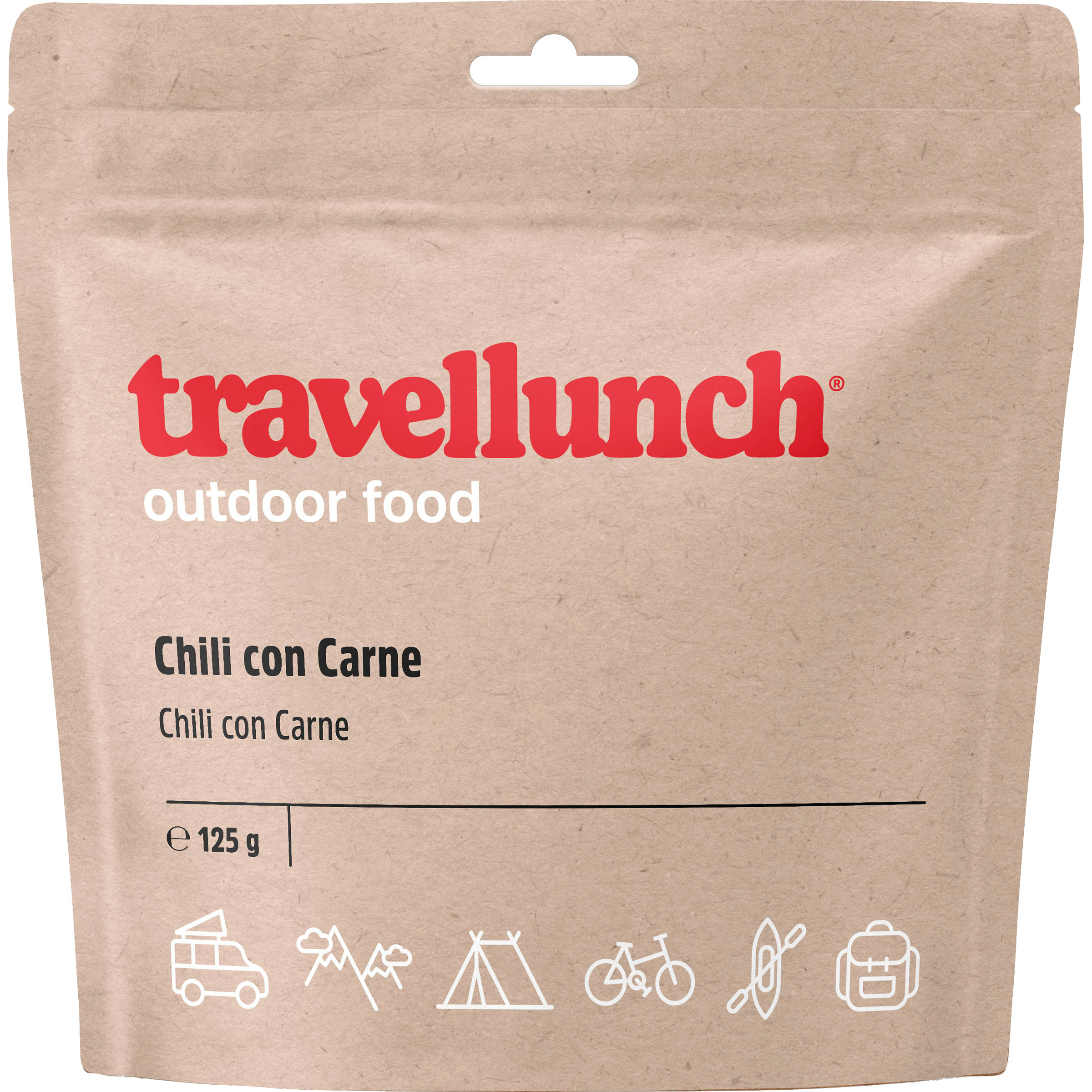 Travellunch Chili con Carne Trekkingnahrung Größe 125G