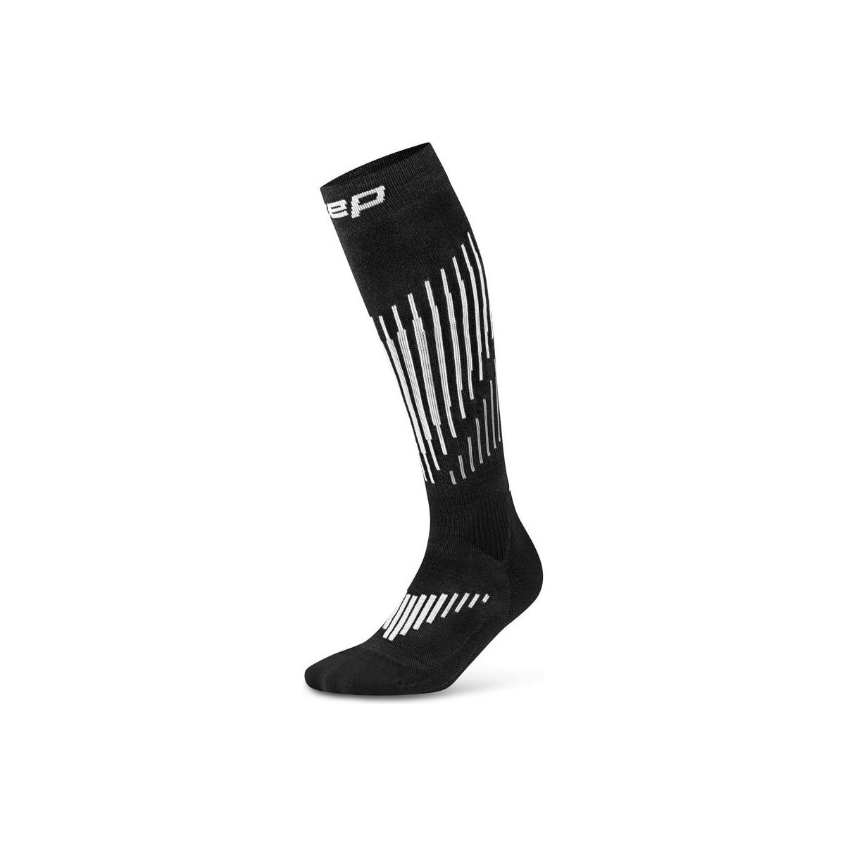 CEP Core Run Merino Socks, Tall 3.0, Men black/white (313) III WP80BV2