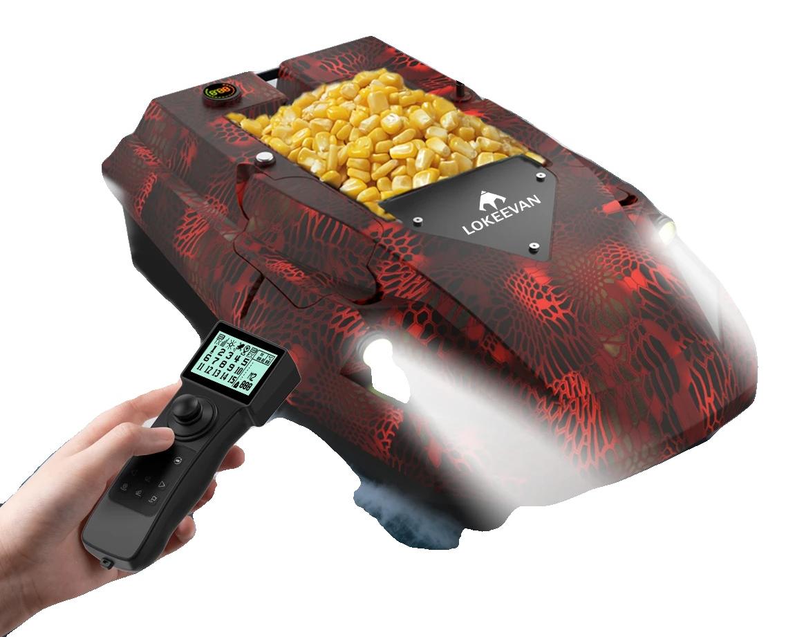 Bait Boot, GPS-Positionierung, Dual-Batteriesystem, D50E Schwarz Rot
