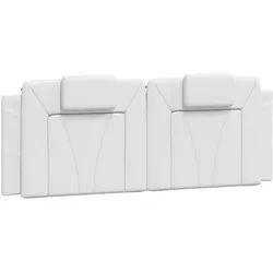 vidaXL Kopfteil-Kissen "Viana" Weiß 120 cm Kunstleder