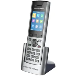 Grandstream DP730, DECT, LCD, 10 SIP, 10 Leitungen, Micro-USB, Li-Ion, 168..., Telefon, Schwarz, Grau