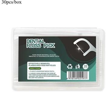 Uplifted Finds Dental Floss Polymer Disposable Toothpick Set 30 Pcs