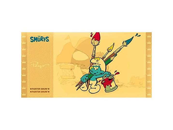 CARTOON KINGDOM LES SCHTROUMPFS - Le Schtroumpf Peintre - Gouden Ticket