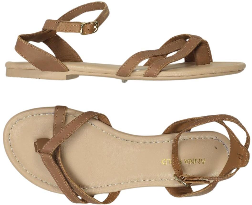 Anna Field Damen Sandalen, Braun, Gr. EU 36, Leder - Second Hand
