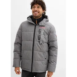 bonprix Winter-Steppjacke mit Kapuze, grau, Gr.54, Ideal für ungemütliches Winterwetter, warm wattierte Winterjacke