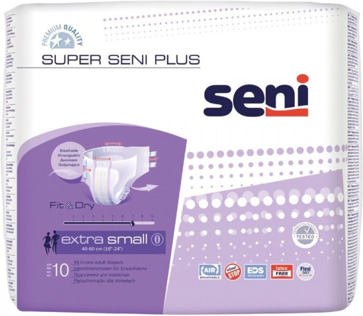 Seni Super Plus XS - 24 paquets de 10 protections