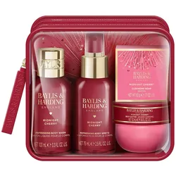 Baylis & Harding, Beauty Geschenkset, Midnight Cherry Geschenkset 4-tlg (Körperpflegeset)