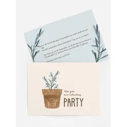 Geburtstagseinladung selbst gestalten mit Spruch und Fotos im Onlinedesigner bei Meine-Kartenmanufaktur.de
