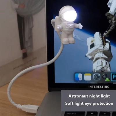 Inspired Finds USB Astronaut LED Desk Lamp Flexible Portable Reading Light USB Astronaut LED Desk Lamp Flexible Portable Reading Light