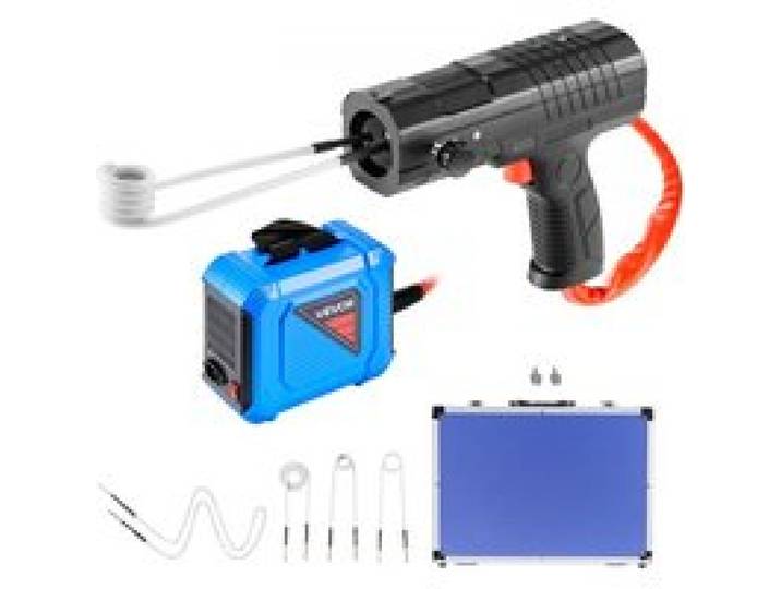 VEVOR Induktionsheizgerät zum Entfernen von Schrauben, 1800 W, magnetisches Induktionsheizgerät-Set, Heizgerät zum Entfernen von rostigen Schrauben, Autowerkstatt-Reparaturwerkzeuge mit 4 Spulen