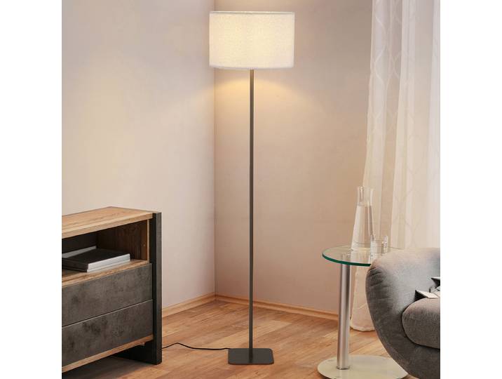 Lampadaire 35 x 150 x 35cm Marron Laine E27