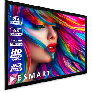 ESMART Beamer-Leinwand Professional MIRALE, 180 Zoll, 400 x 225 cm, Format 16:9, Rahmenleinwand