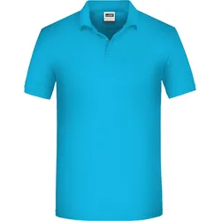 James & Nicholson Herren Bio Workwear Polo JN874 turquoise 4XL