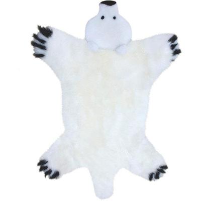 Fellteppich HEITMANN FELLE "Bär" Gr. 41, weiß, B:80cm H:40mm L:130cm, Lammfell, Teppiche, Fellteppich, Kinderteppich, echtes Lammfell, Kinderzimmer