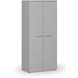 Kleiderschrank mit Auszug PRIMO GRAY, 800 x 420 x 1781 mm, grau