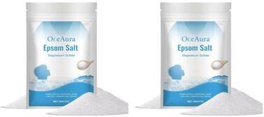 Inspired Finds Spa Exfoliating Bath Salt Scrub Moisturizing Dead Skin Removal Body Scrub Soothing Salt Body Wash Scrub 2pcs