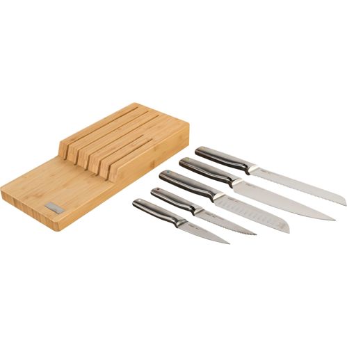 Joseph Joseph Elevate Stahlmesser mit Bambusblock