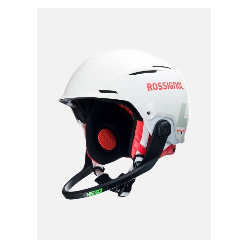 Rossignol HERO Slalom Impacts weisser Skihelm mit Schutz (61 - 62 cm, L) (57585045)
