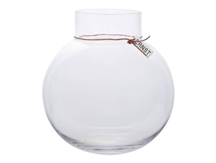 ERNST Vase en verre Ernst Hauteur 25 cm Ø 24 cm transparent