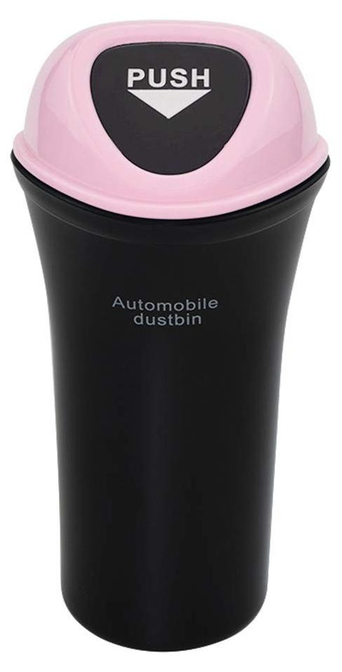 Merkloze Mini Auto Afvalbak voor de Deur, Geschikt voor Diverse Auto's, Roze