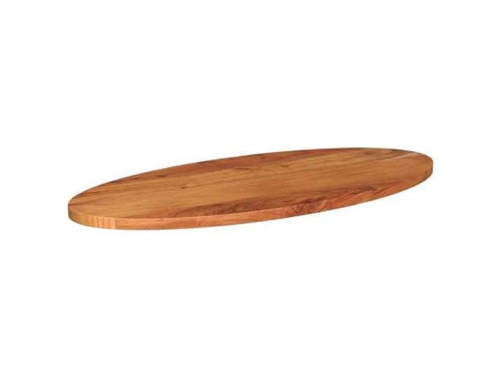 Tischplatte Oval 120x50x2,5 cm Massivholz Akazie Optik, einfache Montage, universelle Basis, langlebige Konstruktion, einfaches Design