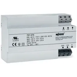 Wago 787-976 Transformatorstromversorgung,Eingangsspannung AC 230 V,Ausgangsspannung AC 12- 24 V 787976