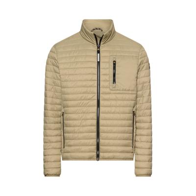 Steppjacke CAMEL ACTIVE, Herren, Gr. XL, beige (khaki), Steppware, Obermaterial: 100% Polyamid, unifarben, hüftbedeckend, Rundhals, elastischer Bund, Jacken Steppjacke, mit Stehkragen und Reißverschlusstaschen