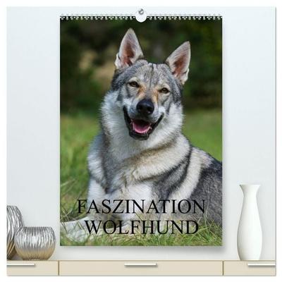 Faszination Wolfhund (hochwertiger Premium Wandkalender 2027 DIN A2 hoch), Kunstdruck in Hochglanz