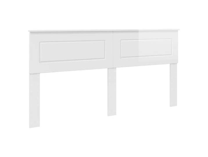 KTHLBRH Kopfteil aus Holz, weiß, glänzend, für Bett Kopfteil 1 Stück, Holz, laminierte Oberfläche, einfache Reinigung, Montage erforderlich, modernes Design