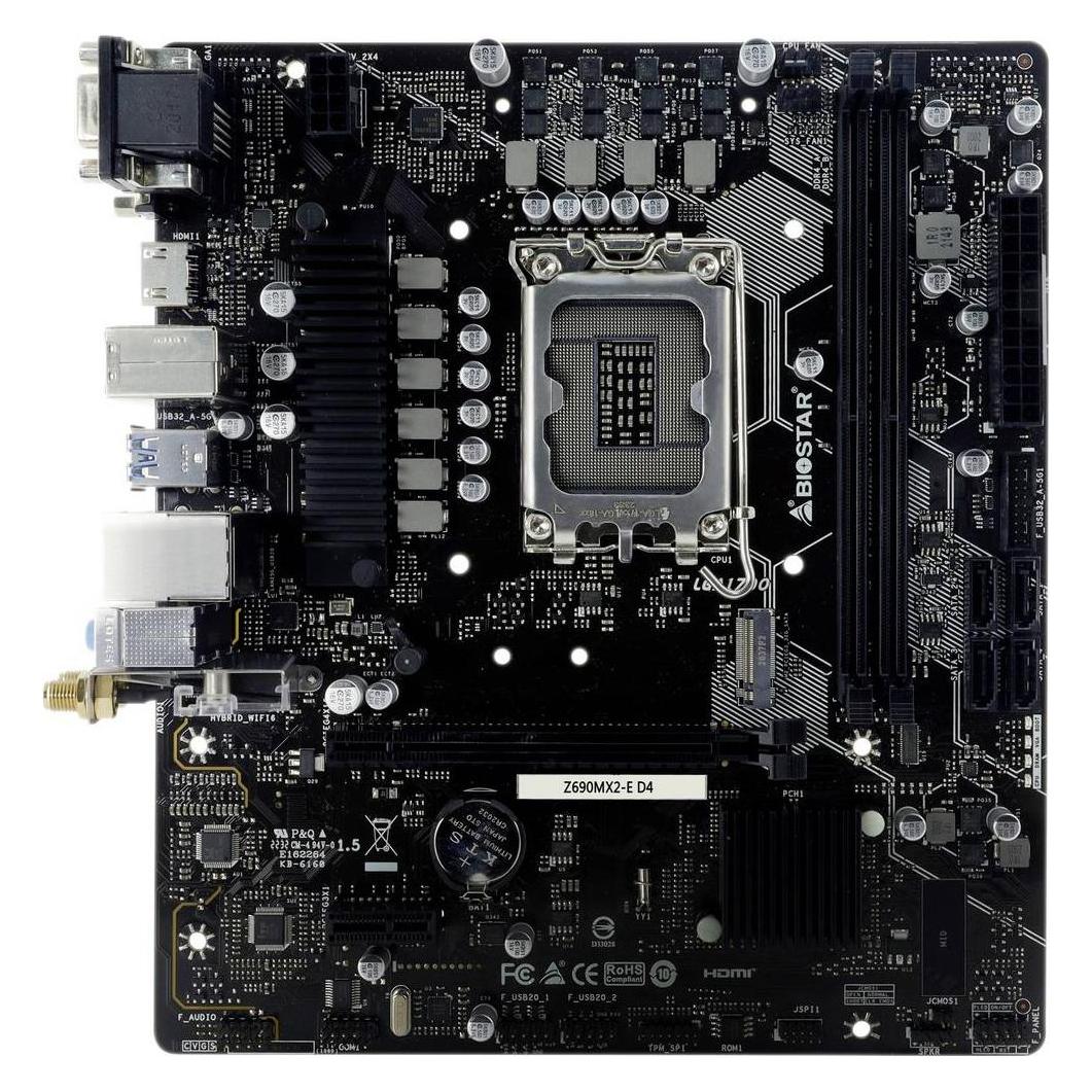 Biostar Z690MX2-E D4 (LGA 1700, Intel Z690H, mATX) (Z690MX2-E D4)