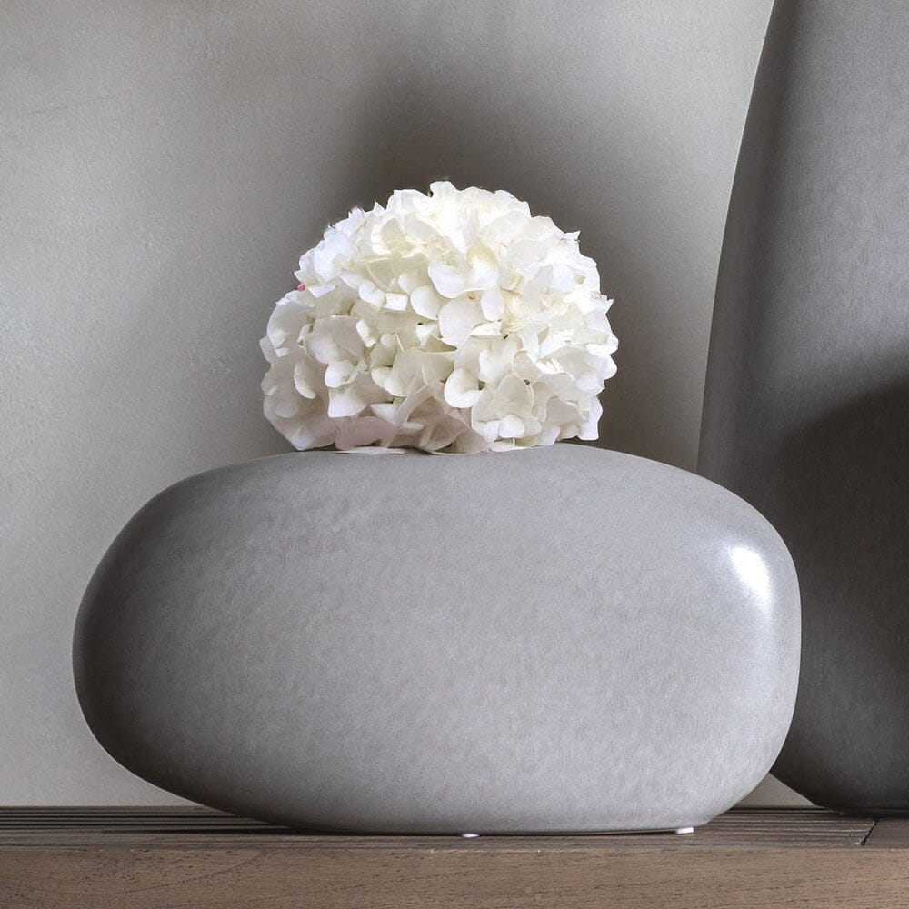 Balance Stone Effect Pebble Wide Abstract Vase