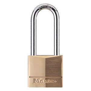 Master Lock breites Vorhngeschloss aus Massivmessing mit langem Bgel (140EURDLH)
