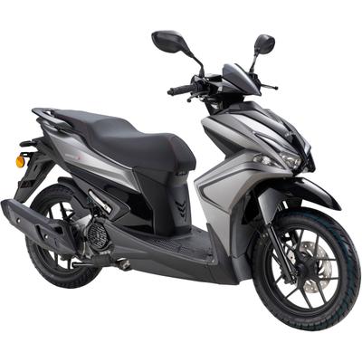 Motorroller LUXXON "MaXXity 2 125, E5+, grau", grau (grau, schwarz), Motorroller, ohne Topcase, 85 km/h, USB zum Laden externer Geräte (5V), B:67,5cm H:110cm L:196cm