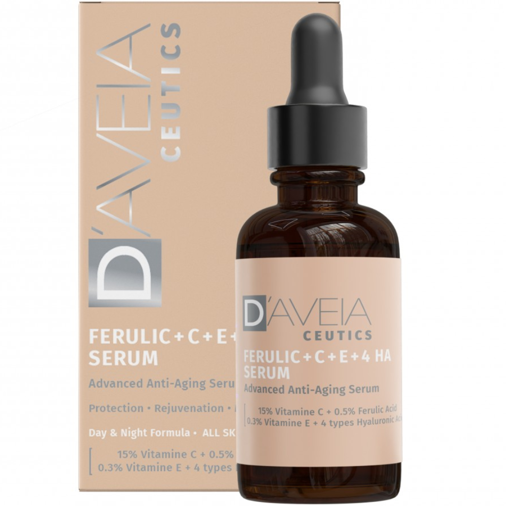 D´Aveia D'Aveia Ceutics Ferulic + C + E + 4 HA Advancing Anti-Aging Serum 25mL