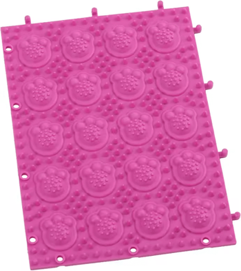 Inspire Curations Self Cleaning Cat Grooming & Massage Comb rose Red