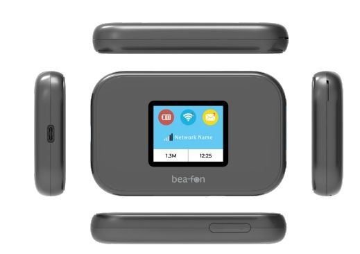 Beafon WiFi 4 Mobiler Router Einzelband (2,4GHz) MR3_EU001B