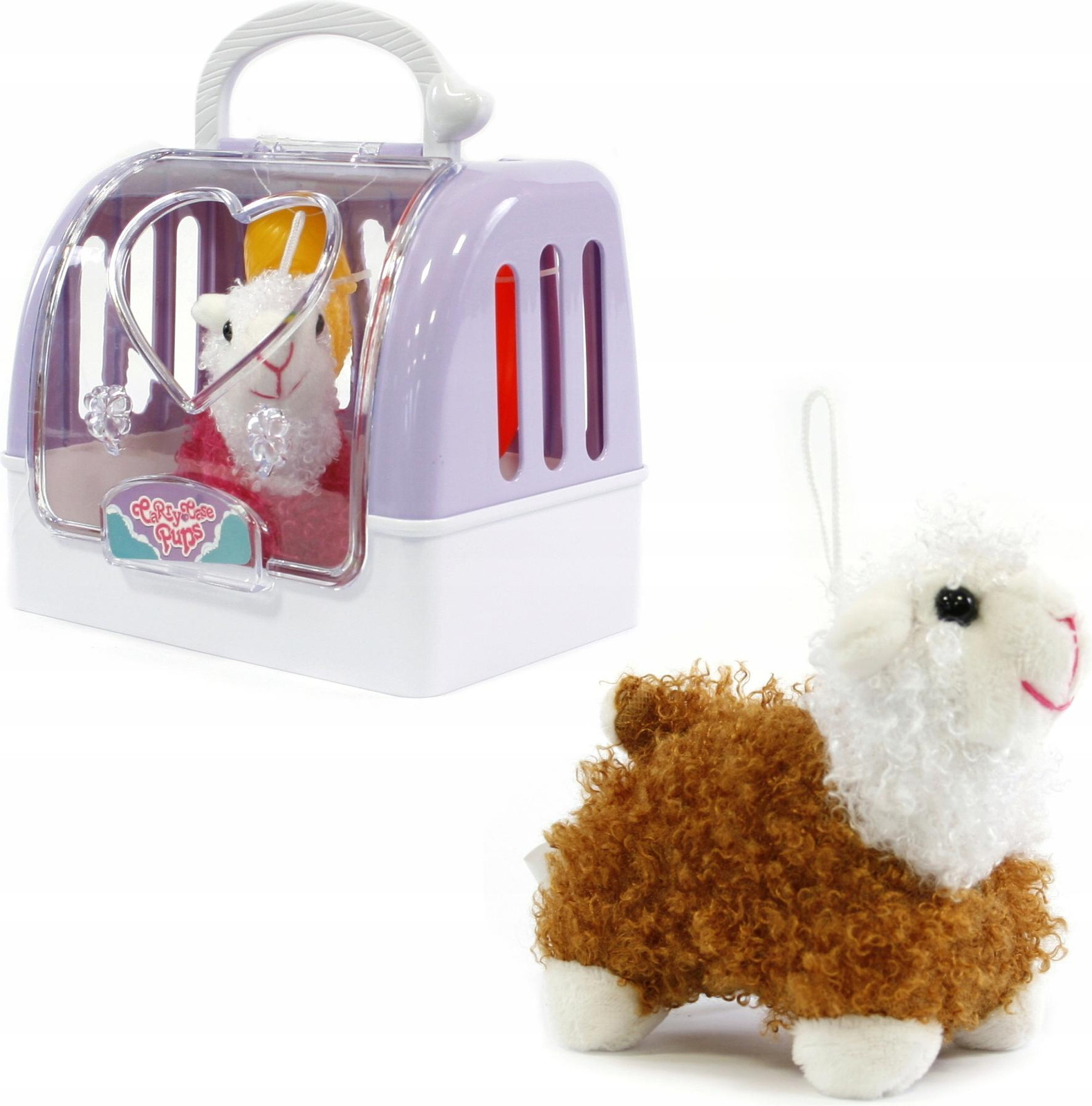 Midex Pluche lama-alpaca sleutelhanger met koffer