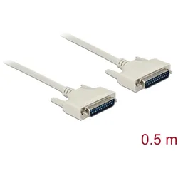 DELOCK Serielles Kabel D-Sub 25 Stecker zu Stecker 0,5m