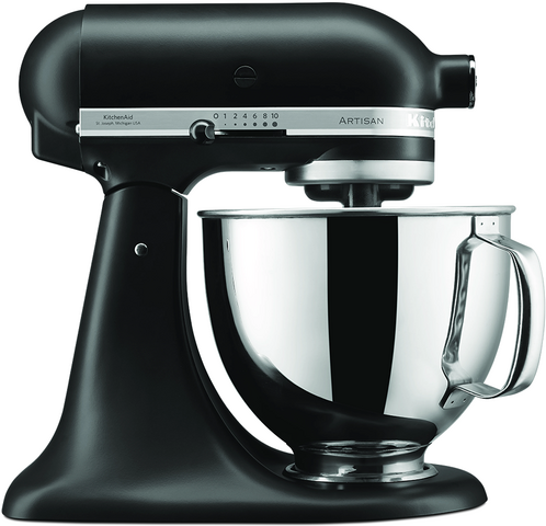 KitchenAid Artisan 5KSM125-EBM Matt Schwarz  Küchenmaschine mit kippbarem Kopf