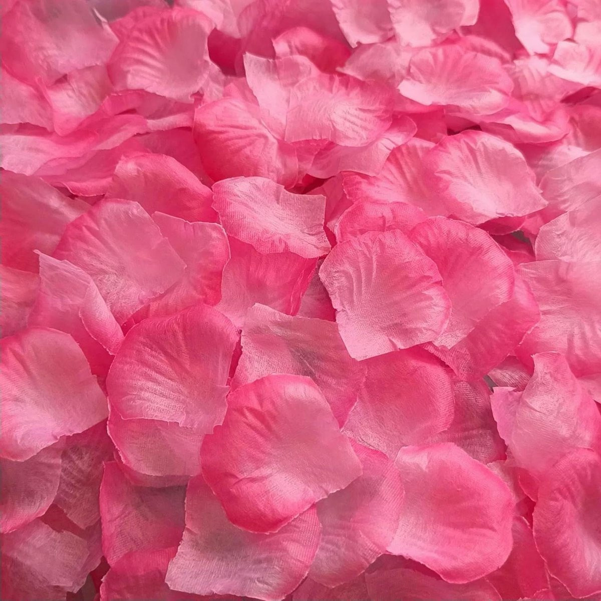 100 stuks Kunstmatige Rozenblaadjes - Zijden Bloemblaadjes voor Decoratie - Roze Rood