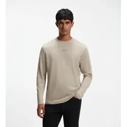 BOSS für Herren. 50569474 Langarmshirt PS Icons70 beige (S), Lässig, Baumwolle