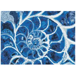Diamond Dotz Diamond Painting Blaue Nautilus