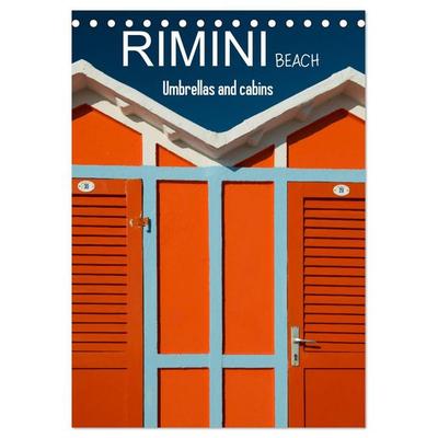 Rimini beach Umbrellas and cabins (Desk Calendar 2027 DIN A5 portrait), CALVENDO 12 Month DeskCalendar