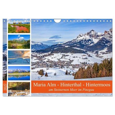 Maria Alm - Hinterthal - Hintermoos (Wandkalender 2027 DIN A4 quer), CALVENDO Monatskalender