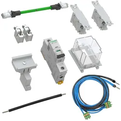 ABN ABNPK12406 Bestückungspaket Sicherungsbox, Patch Kabel, 2x RJ45 Schnittstelle