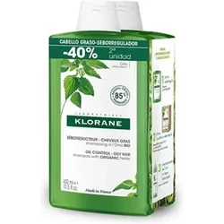 Klorane, Shampoo, champu ortiga 2x400ml ba (Flüssiges Shampoo, 400 ml)